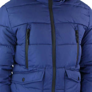 Dernière conception veste matelassée d'hiver pour hommes avec logo personnalisé arrivée de gros coupe-vent léger avec tissu en toile au design de bulles - Product Image 6