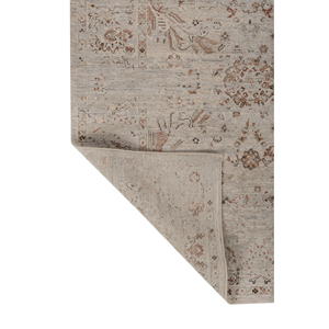 พรมขนสัตว์ถักมือสีเบจและสีน้ำตาลลายเหรียญตรา วิสคาญ่า สำหรับห้องนั่งเล่น ทางเข้าบ้าน และโถงทางเดิน สำหรับวัยรุ่น-EA-1538 - Product Image 5