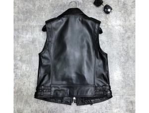 Vente en gros de nouveaux vêtements de motards personnalisés gilet en cuir durable pour hommes vêtements d'extérieur d'hiver service OEM toile pour moto - Product Image 5