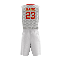 Service OEM sur mesure de haute qualité, maillot de basket-ball respirant pour hommes, uniforme d'équipe de club, ensembles d'uniformes de basket-ball réversibles pour jeunes