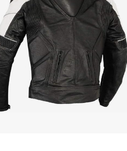 Moto personnalisée conduisant Four Seasons vestes de moto en cuir véritable avec cuir de buffle avec panneaux samtex à quatre voies - Product Image 6