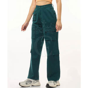 Pantalones Cargo de secado rápido para mujer Estilo frontal plano de cintura media; Ropa de invierno - Product Image 1