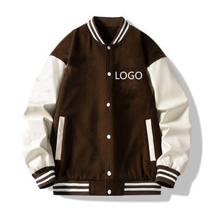 Dernière conception 2025 personnalisé hommes veste d'hiver support en gros nouvelles manches en cuir Baseball Letterman Varsity vestes personnalisées - Product Image 3