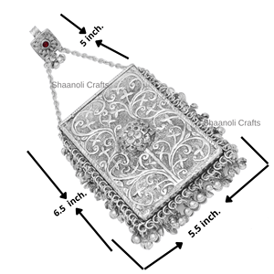 Pochette de soirée en métal argenté oxydé de style mobile avec bandoulière métallique pour mariage, pochette de soirée de haute qualité pour femmes - Product Image 1