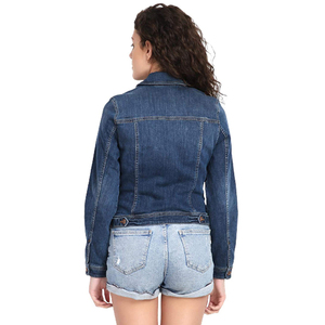 Chaqueta vaquera personalizada de estilo Vintage para mujer, chaqueta vaquera de gran tamaño de tela transpirable de último diseño 2025 - Product Image 5