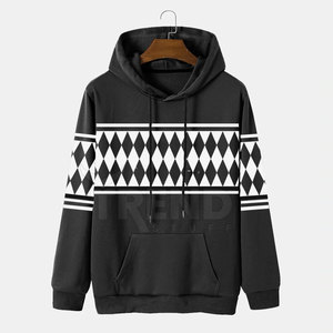 เสื้อฮู้ดผู้ชายแฟชั่น สกรีนโลโก้ได้ ลายเรียบ สไตล์ฤดูหนาว ผ้าฟลีซคุณภาพสูง แห้งเร็ว ระบายอากาศได้ดี ผลิตจากโพลีเอสเตอร์/คอตตอน - Product Image 1