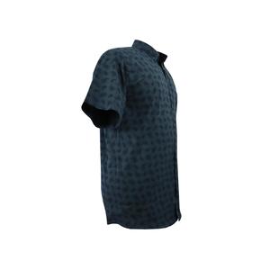 Plus Size King Size camicia da uomo verde manica corta in cotone - Product Image 1