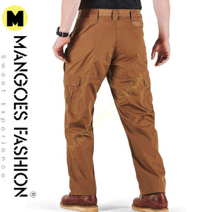 Pantalones Cargo de Pierna Ancha Estilo Táctico, de Lona Transpirable de Peso Medio, con Cierre de Botones, para Invierno, de MANGOES FASHION, Color Personalizado - Product Image 2