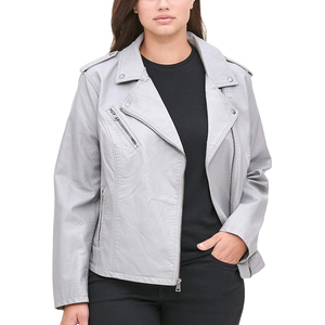 Chaqueta de Motocross Racer para mujer, suave, transpirable, de piel sintética, ropa de calle para Moto, chaqueta universitaria de tendencia para mujer, chaqueta de imitación para mujer - Product Image 1