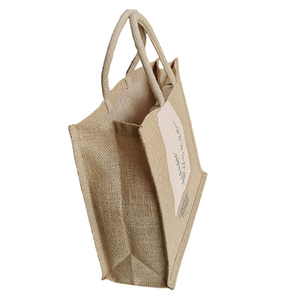 Grande trousse de maquillage en jute avec fermeture éclair |   Design de broderie écologique réutilisable et doux |   Pochette cosmétique de qualité export - Product Image 4