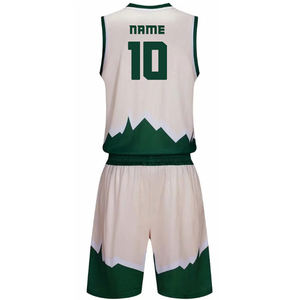 Tenues de basketball haut de gamme, designs sublimés stylés et vibrants, construction légère et respirante, 100 % polyester, couleur personnalisable - Product Image 3