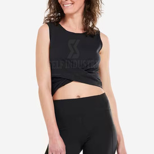 2025 New Arrival Women's Professional Yoga <b>Crop</b> <b>Top</b> Seamless Design with Breathable Feature Front Logo Wholesale - Product Image 5