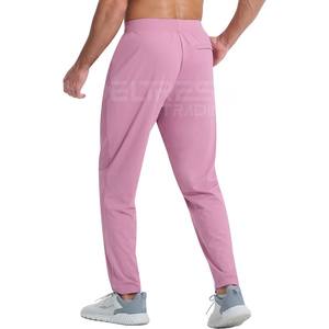 Men's Slim Fit Stretch Canvas Breathable Comfortable Lightweight <b>Drawstring</b> Flat Straight <b>Trousers</b> Stylish Casual Style Washed - Product Image 4