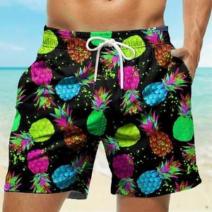 Summer Basketball Men's Floral Beach Cute Board Man Swimsuit Rainbow Shorts Pants Dry Sports Swim Wear Hawaii Big Size Swimwear - Product Image 4