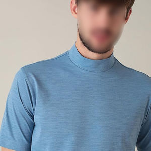 Fácil de usar Cómodo Haga su propio estilo Color sólido con precio razonable Ropa para adultos Camisetas de cuello simulado - Product Image 4
