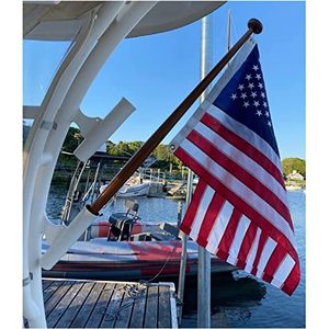Lot de 2 drapeaux américains 2x3 pour extérieur, fabriqués aux États-Unis, résistants au vent fort, étoiles brodées, durables par tous les temps, USA TOP FLAGSINC - Product Image 2