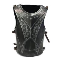 CHk Armure médiévale fantastique, Costume de cosplay, Chevalier Paladin, Plastron en acier fait main, Gris antique, Halloween, Fête des Mères