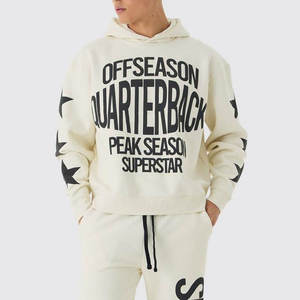 Survêtement d'hiver décontracté pour homme 100 % coton, tissé, motif uni gaufré, respirant, séchage rapide, coupe-vent, pour l'extérieur - Product Image 3