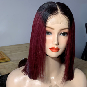 G ผมBody Wave HumanHair Ombreสีวิกผมสังเคราะห์ส่วนกลางลูกไม้วิกผมธรรมชาติวิกผมไฟเบอร์สําหรับผู้หญิง - Product Image 1