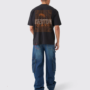 เสื้อยืดผ้าฝ้ายโอเวอร์ไซส์ทรงหลวม100% พิมพ์ลายดิจิตอลพิมพ์โลโก้ได้ตามต้องการ - Product Image 5