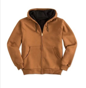 Alta calidad al por mayor de algodón polar con capucha 1/4 Zip hombres Sudadera con capucha liso Vintage bordado personalizado hombres Sudadera con capucha para invierno - Product Image 5