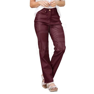 กางเกงหนังแท้สำหรับผู้หญิง แฟชั่นคุณภาพสูง ทนทาน หนังนุ่ม สวมใส่สบาย เหมาะสำหรับผู้ใหญ่ - Product Image 3