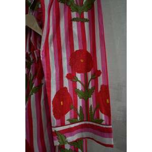 Conjunto de Pijama Floral de Algodón para Mujer, Estampado a Mano, Ropa de Dormir de Secado Rápido, Suave y Transpirable, Mangas Largas para Dormir y Descansar - Product Image 4