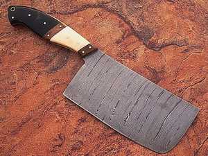 Juego de 4 Cuchillos de Cocina Ecológicos Ambidiestros, Hojas de Acero de Damasco, Mangos de Madera de Palisandro Marrón Beige, Longitud de 6-7.9 Pulgadas, Acabado Mate - Product Image 6