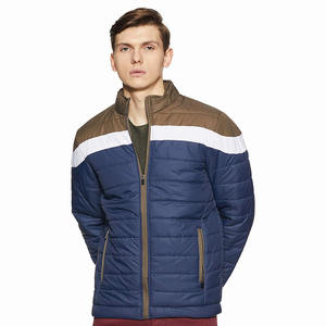 Meilleure vente Veste matelassée pour homme grande taille multicolore avec fermeture éclair en coton rembourré Veste matelassée à la mode pour adulte - Product Image 1