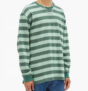 2025 nouvelle vente en gros meilleur prix bas chemise à manches longues chemise 100% coton T-shirt pour hommes coupe ample imprimé à manches longues t-shirts - Product Image 4