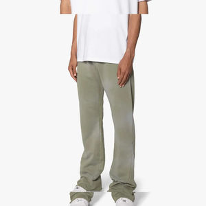 Pantalones de chándal Sun Fade Wash con logotipo personalizado para Hombre | 100% algodón French Terry | Pantalones de chándal de pierna ancha holgados de gran tamaño Streetwear - Product Image 3