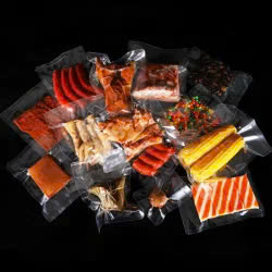 Sachet sous vide transparent pour congélateur, pochette de rétortification pour saucisses, scellable à chaud PA+PE, pour biscuits, compatible micro-ondes, gravure, résistance à 131 degrés - Product Image 4