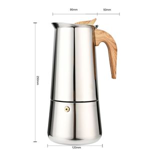 <span class=keywords><strong>Cafetera</strong></span> Espresso de Acero Inoxidable de 350 ml, Compatible con Inducción, <span class=keywords><strong>Cafetera</strong></span> Moka para Todo Tipo de Cocinas, <span class=keywords><strong>Cafetera</strong></span> <span class=keywords><strong>Italiana</strong></span> para un Espresso Aromático en Casa - Product Image 6