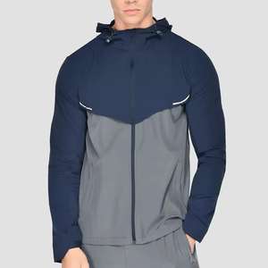 2025 survêtement d'entraînement pour hommes de qualité supérieure à manches longues avec fermeture éclair complète à capuche survêtement survêtement ensemble de course. - Product Image 4