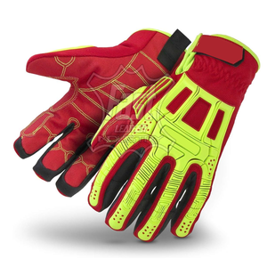 Guantes de lagarto de plataforma antiimpacto Guantes de trabajo de gas de aceite resistentes a cortes Protección para trabajadores de campos petroleros de construcción - Product Image 3