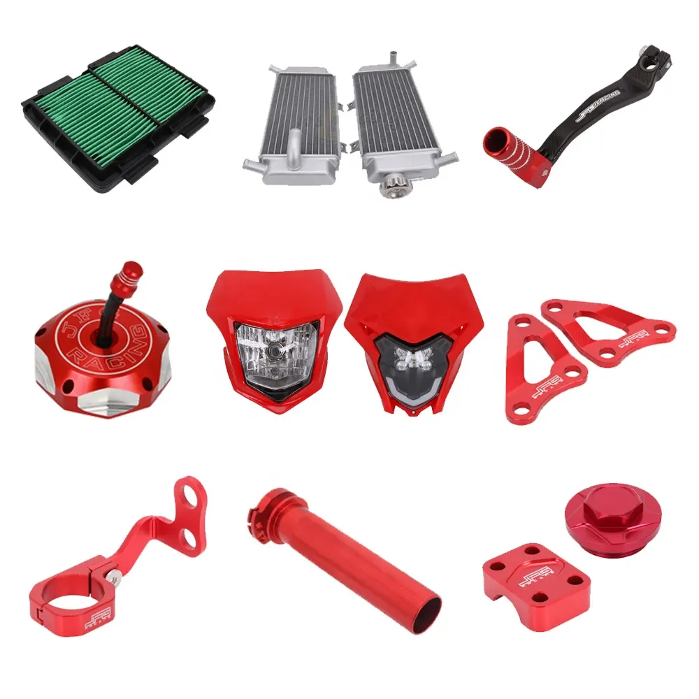 JFG RACING Cable Clip Filtro de aire Radiador Head Light para XR50 XR70 XR80 XR100 CRF150R CRF230F CR250R CR85R CR125R Dirt Pit Bike