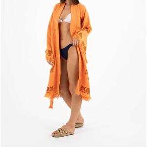 Women Full Length Kimono Stylish Longline <b>Covering</b> Designed For Smooth Flow Easy Wear And Versatile Outfit Pairing From India - Product Image 2