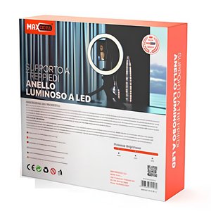 * Uscita * supporto per treppiede con luce ad anello USB con 3 colori 2800k-6500k LED 16W 360 ° con oscuramento di 60cm di altezza - Product Image 2