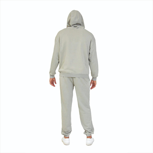 Costume de jogging avec logo imprimé personnalisé direct de l'usine survêtement en coton et polyester ensemble de survêtements et sweats à capuche épais et lourds pour hommes - Product Image 6