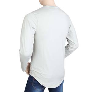 T-shirt à manches longues pour homme Chase Value - Tissu jersey gris clair - Product Image 4