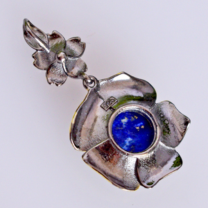Pendentif en argent Sterling 925 pur Lapis Lazuli et topaze bleue, bijoux fins, vente en gros - Product Image 6
