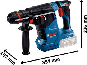 (GN) Expédition rapide GBH 187-LI Marteau perforateur sans fil professionnel avec SDS Plus, vitesse nominale de 980 tr/min - Product Image 2