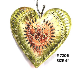 ของขวัญคริสต์มาสต้นคริสต์มาสแบบแขวนโลหะรูปหัวใจสำหรับแขวน - Product Image 3