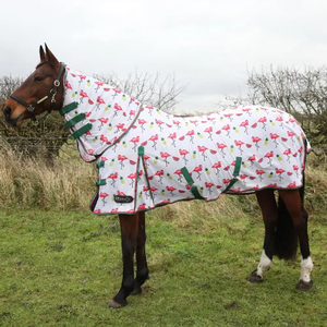 Lightweight Summer Fly Sheet with Breathable Mesh Fabric for Horses Ideal for Fly Protection and Comfort - Product Image 4