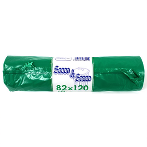 Juego de bolsas de basura 10 unidades (170L) con asa Verde 982202C - Product Image 2