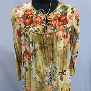 เดรสยาวแขนสั้นสำหรับผู้หญิงชุดเดรสแฟชั่นซักได้สำหรับฤดูร้อนแขนสั้นน่ารัก - Product Image 1