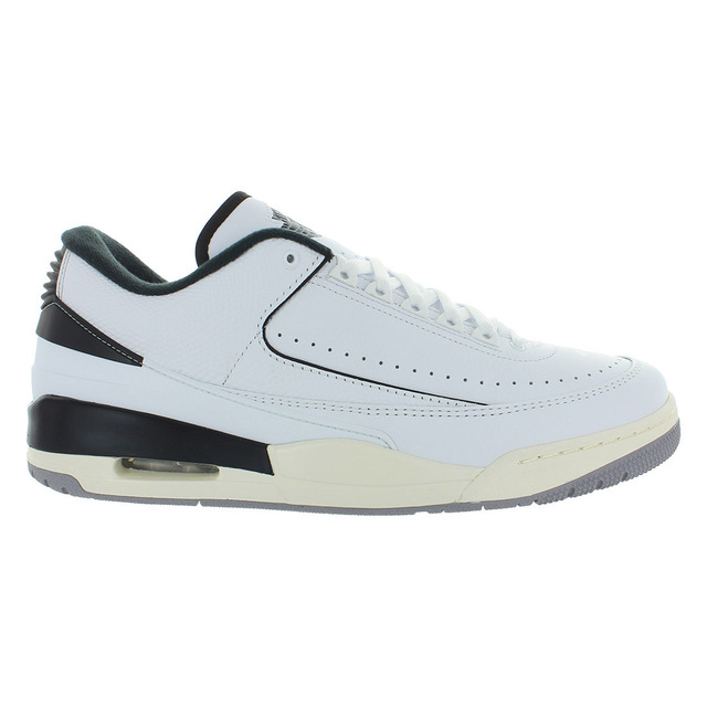 For for 2/3 Men's Retro High-Top Basketball Shoes White/Black Sail/Cement Gray Rubber Insole for Spring Summer China