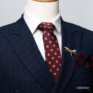 Cravate en soie de mûrier pure tissée de haute qualité [Collection Tinh Vu] - Design artisanal exclusif - Fabriqué au Vietnam - Product Image 5