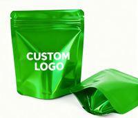 Sachet refermable holographique personnalisé avec logo, en Mylar, de qualité alimentaire, anti-odeur, réutilisable, pour sucre, bonbons, biscuits et snacks