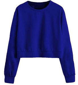 Sudaderas con Capucha para Mujer 100% Algodón, Corte Automatizado, Logotipo Personalizado, Precio de Fábrica, Venta al Por Mayor, Color Sólido, Sudadera Corta para Mujer - Product Image 4